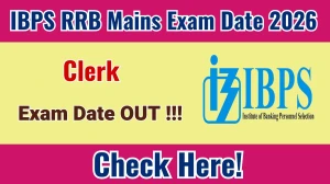 IBPS RRB Clerk Mains Exam Date 2026 Announced – Check Schedule and Admit Card Details