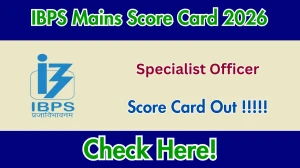 IBPS SO Mains Score Card 2026 OUT (Direct Link) - Download Scorecard @ibps.in