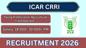 ICAR CRRI Recruitment 2026 – Walk in for Young Professional, Agricultural Field Operator Posts