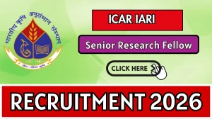 ICAR IARI Senior Research Fellow Recruitment 2026 - Apply Offline
