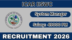 ICAR IISWC System Manager Recruitment 2026 – Walk in