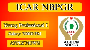 ICAR NBPGR Young Professional I Recruitment 2026 – Walk in for 02 Posts