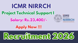 ICMR NIRRCH Project Technical Support I Recruitment 2026 - Apply Online