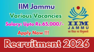 IIM Jammu Recruitment 2026 - Apply Online For Innovation Hub Manager, Assistant Manager And More