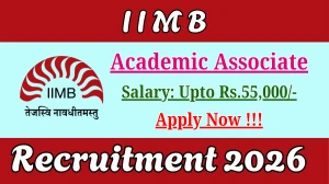 IIMB Academic Associate Recruitment 2026 - Apply Online