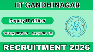 IIT Gandhinagar Deputy IT Officer Recruitment 2026 – Apply Online