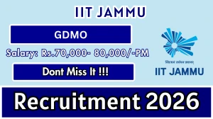 IIT Jammu General Duty Medical Officer Recruitment 2026 – Apply Online