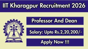IIT Kharagpur Professor And Dean Recruitment 2026 - Apply Online