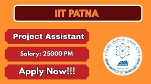 IIT Patna Project Assistant Recruitment 2026 – Walk in