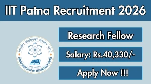 IIT Patna Research Fellow Recruitment 2026 - Apply Offline