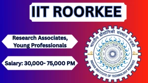 IIT Roorkee Research Associates/Young Professionals Recruitment 2026 – Walk in