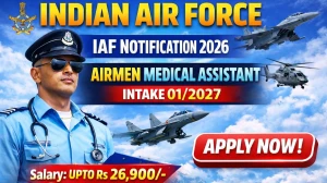 Indian Air Force Medical Assistant Notification 2026 - Apply Online