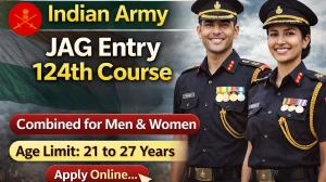 Indian Army JAG Entry 124th Course Notification 2026 - Apply Online Indian Army JAG Entry 124th Course Notification 2026 - Apply Online