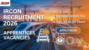 IRCON Apprentices Recruitment 2026 - Apply Online for 26 Posts