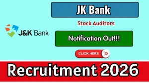 JK Bank Stock Auditors Recruitment 2026 - Apply Online JK Bank Stock Auditors Recruitment 2026 - Apply Online