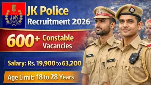 JKSSB Constable Recruitment 2026 Apply Online for 669 Posts