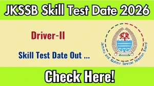 JKSSB Driver-II Skill Test Date 2026 Announced – Check Schedule for Advt. 04/2025