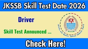 JKSSB Driver Skill Test Date 2026 Announced – Check Schedule for Advt. 09/2025