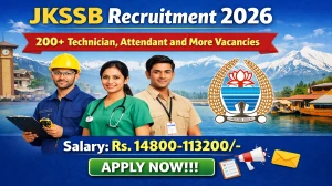 JKSSB Recruitment 2026 - Apply Online for 239  Technician, Attendant and More Posts