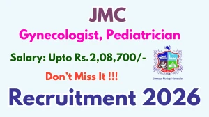 JMC Gynecologist, Pediatrician Recruitment 2026 - Apply Online