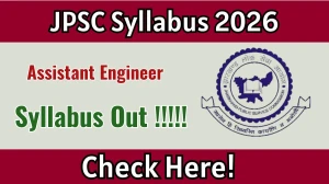 JPSC AE Syllabus 2026 - Download PDF & Exam Pattern