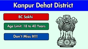 Kanpur Dehat District BC Sakhi Recruitment 2026 - Apply Offline