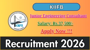 KIIFB Junior Engineering Consultant Recruitment 2026 - Apply Online