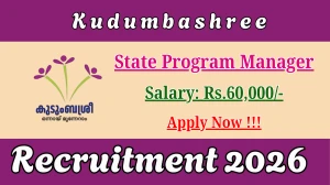 Kudumbashree State Program Manager Recruitment 2026 - Apply Online
