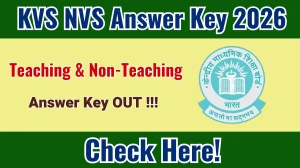 KVS NVS Answer Key 2026 OUT - Download PDF & Raise Objection KVS NVS Answer Key 2026 OUT - Download PDF & Raise Objection