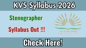 KVS Stenographer Syllabus 2026 - Download PDF & Exam Pattern