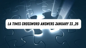 LA Times Crossword Answers 01/23/26
