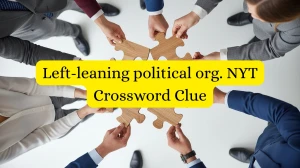 Left-leaning political org. NYT Crossword Clue