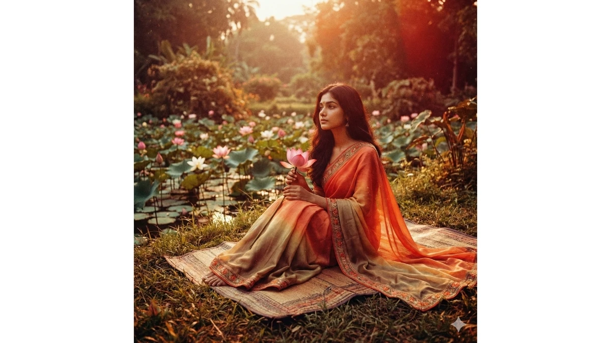 10 Google Gemini Lotus Pond AI Photo Editing Prompt for Girls to Create Trending Retro and Artistic Portraits