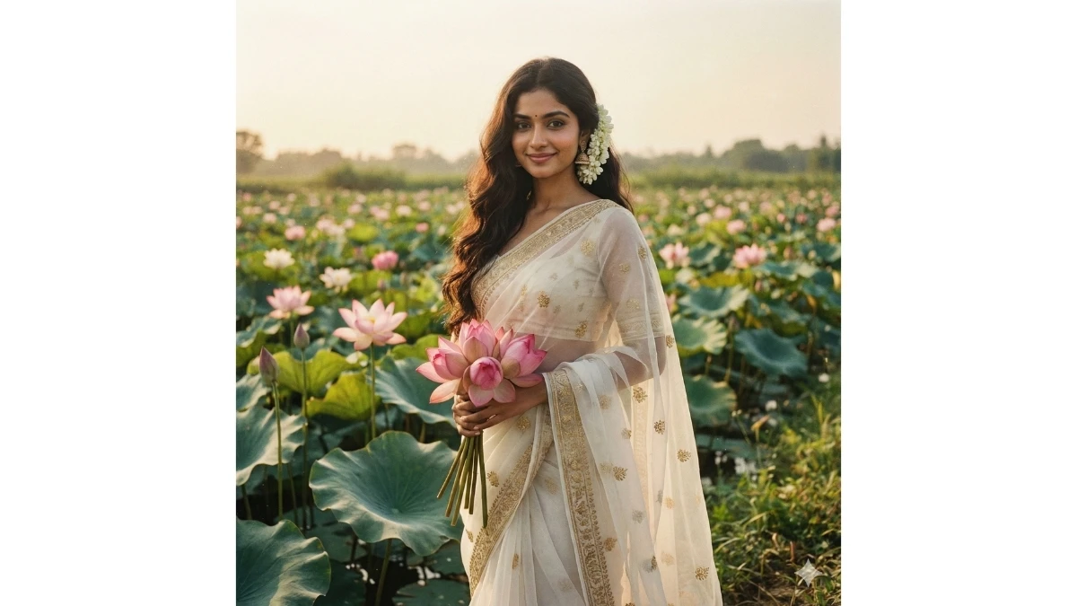 10 Google Gemini Lotus Pond AI Photo Editing Prompt for Girls to Create Trending Retro and Artistic Portraits