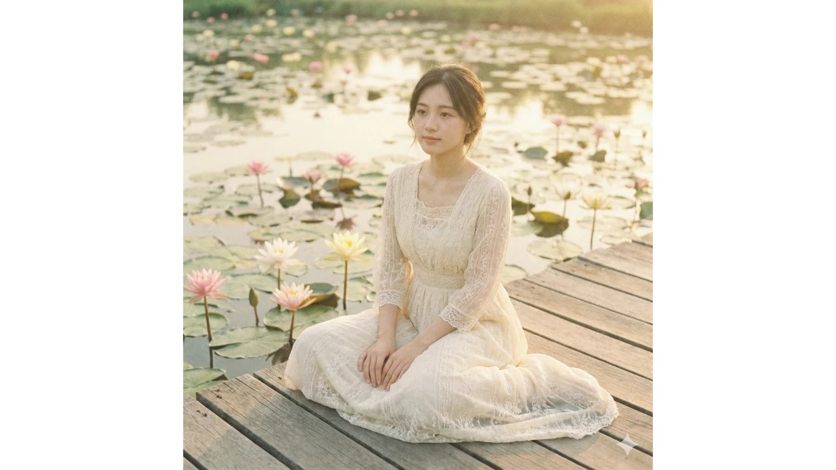10 Google Gemini Lotus Pond AI Photo Editing Prompt for Girls to Create Trending Retro and Artistic Portraits
