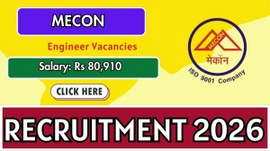 MECON Engineer Recruitment 2026 - Apply Online