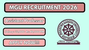 MGU Assistant Professor Recruitment 2026 – Walk in