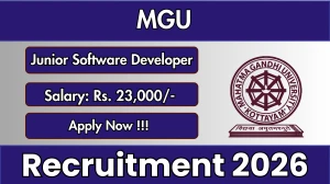 MGU Junior Software Developer Recruitment 2026 - Apply Offline