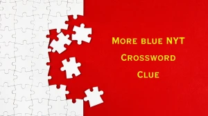 More blue NYT Crossword Clue