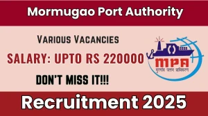 Mormugao Port Authority Recruitment 2026 - Apply Online for 08 Executive Engineer, Trainee Pilot and Other Posts