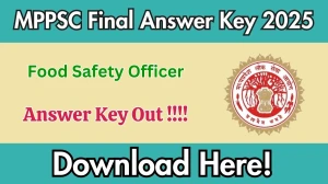 MP FSO Final Answer Key 2025 OUT - Download PDF & Raise Objection