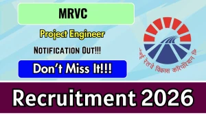 MRVC Project Engineer Recruitment 2026 - Apply Offline for 25 Posts