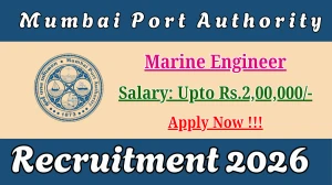 Mumbai Port Authority Marine Engineer Recruitment 2026 - Apply Offline