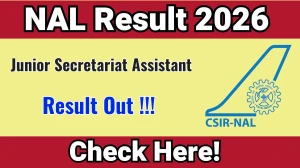 NAL Junior Secretariat Assistant Result 2026 Out – Typing Test Qualified List & Merit List @nal.res.in