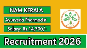 NAM Kerala Ayurveda Pharmacist Recruitment 2026 – Walk in