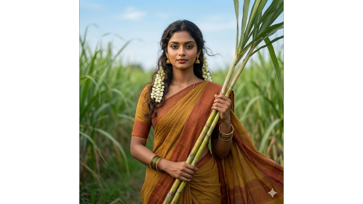 12 Google Gemini AI Pongal Photo Editing Prompts for Girls to Create Elegant Festive Portraits