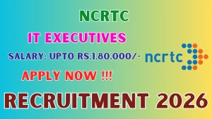 NCRTC IT Executives Recruitment 2026 - Apply Online for 02 Posts