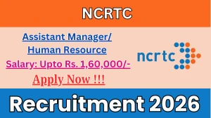 NCRTC Assistant Manager Recruitment 2026 - Apply Online for 03 Posts