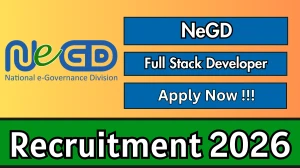 NeGD Full Stack Developer Recruitment 2026 - Apply Online