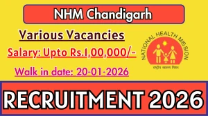 NHM Chandigarh Recruitment 2026 – Walk in for 04 Gynaecologist, Paediatrician And More Posts